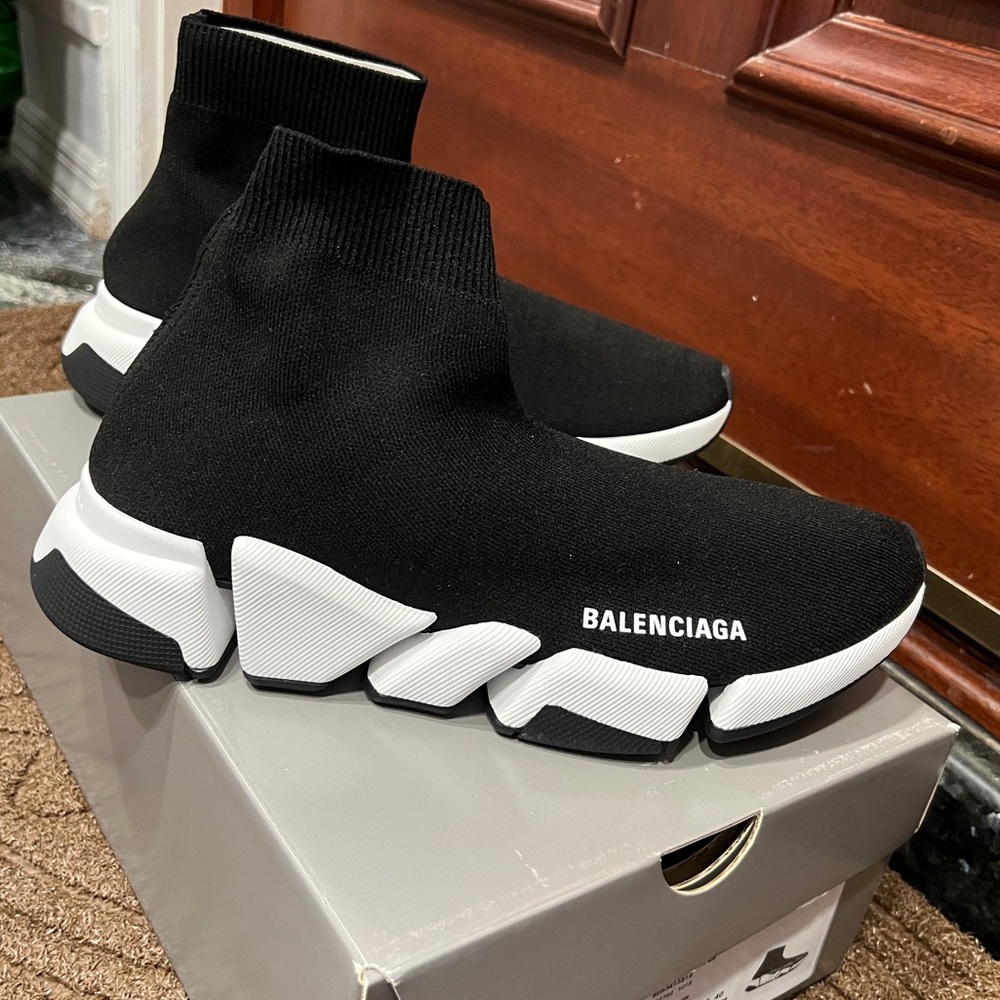 Balenciaga Black Sock Sneaker size 40 NEW